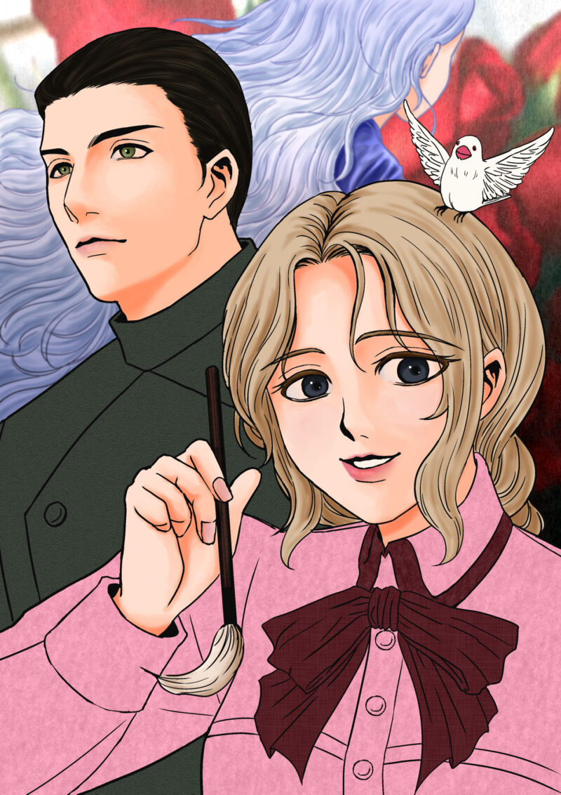 色塗りの途中です。